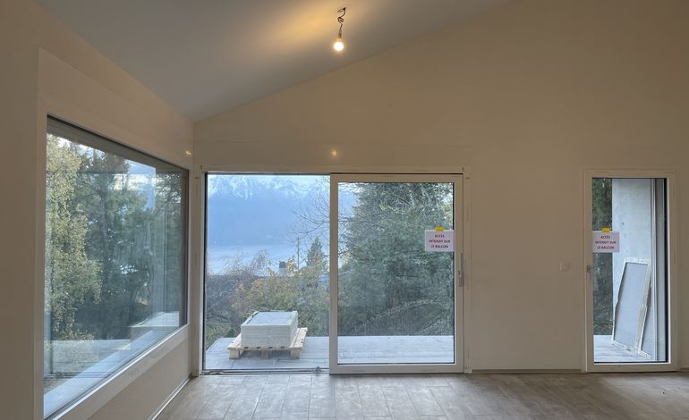 Beautiful new contemporary duplex flat with lake view
